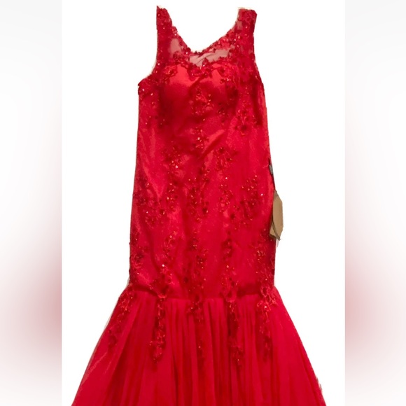 Light In The Box Size XL Wedding Dress Prom Dress Mermaid Trumpet NWT - Picture 8 of 11